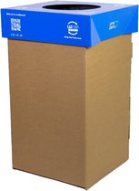 Prullenbak en carton 240L - Couvercle en Carton couleur Kliko - Carton durable - Hobby Cardboard - KarTent