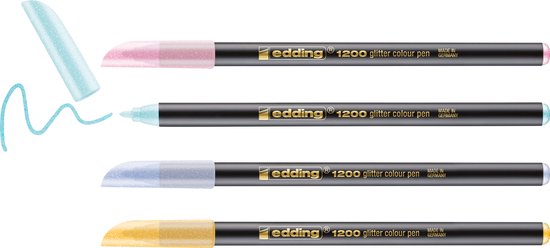 Edding 1200 Pastell-Filzstifte – 6er Pack, Wasserbasierte Tinte, Fürs Zeichnen & Schreiben