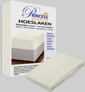 La feuille souple ultime Hoeslaken- Jersey -stretch 100% Katoen -1Person-90x200x30cm-Crème