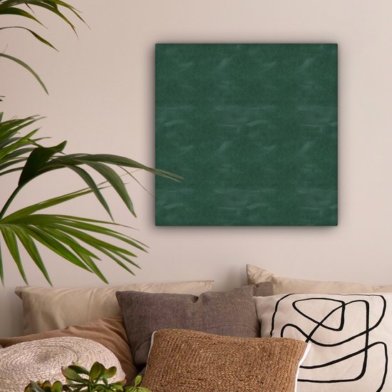 Canvas Schilderij Leer - Structuur - Dieren - 50x50 cm - Wanddecoratie