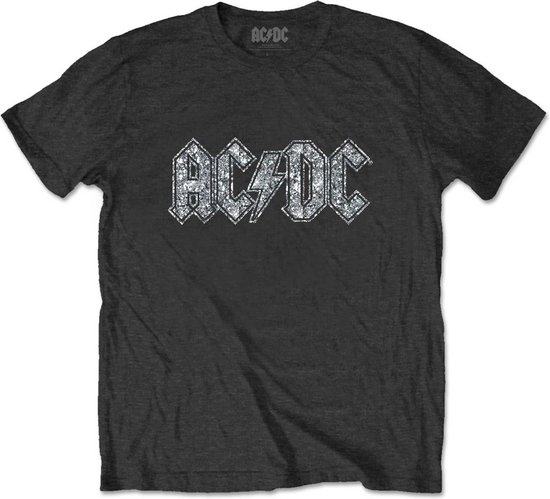 AC/DC - Logo Kinder Tshirt - Kids tm jaar - Zwart