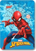 Spiderman fleece deken - blauw - Spider-Man plaid - 140 x 100 cm.