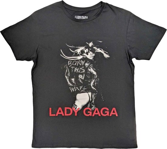 Lady Gaga - Leather Jacket Heren T-shirt - M - Zwart