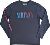 Nirvana - Angelic Gradient Longsleeve shirt - M - Blauw