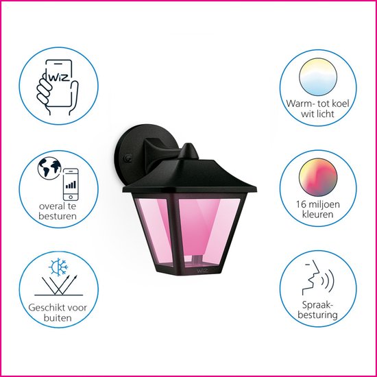 WiZ E27 Filament Edisonlamp Gekleurd en Wit Licht 929003267301 - WiZ