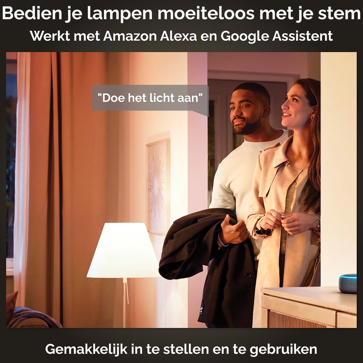 Philips Hue standaardlamp - warmwit licht - 4-pack - E27 - 800lm — afbeelding 6