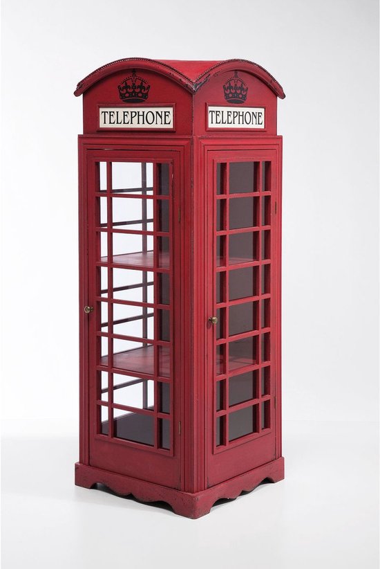 Kare Vitrinekast London Telephone