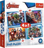 Trefl Trefl 4in1M - Brave Avengers / Disney Marvel The Avengers
