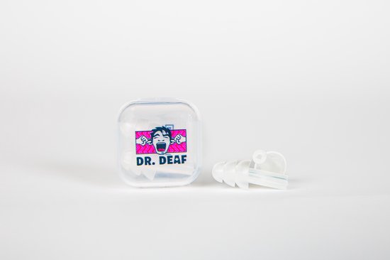PartyPlugs - Festival oordopjes - Earplugs - Transparant - Beschikbaar in 12 kleuren - Dr. Deaf