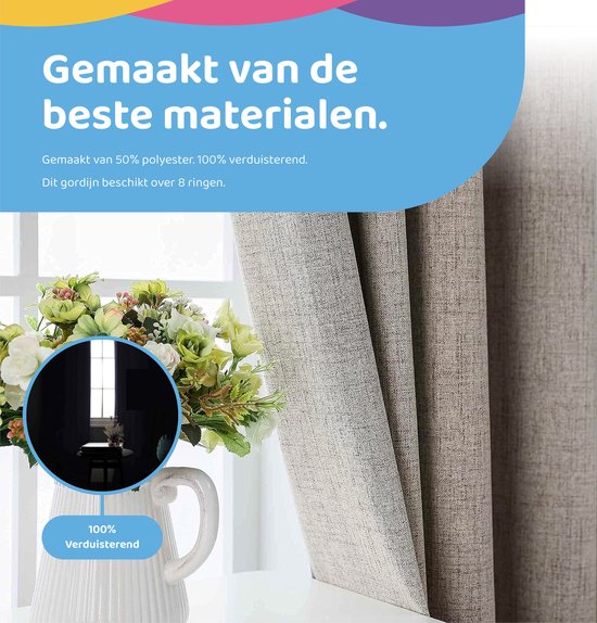 Gordijnen Gordijn Verduisterend Kant En Klaar Gordijn Met Ringen gordijnen-gordijn-verduisterend-kant-en-klaar-gordijn-met-ringen