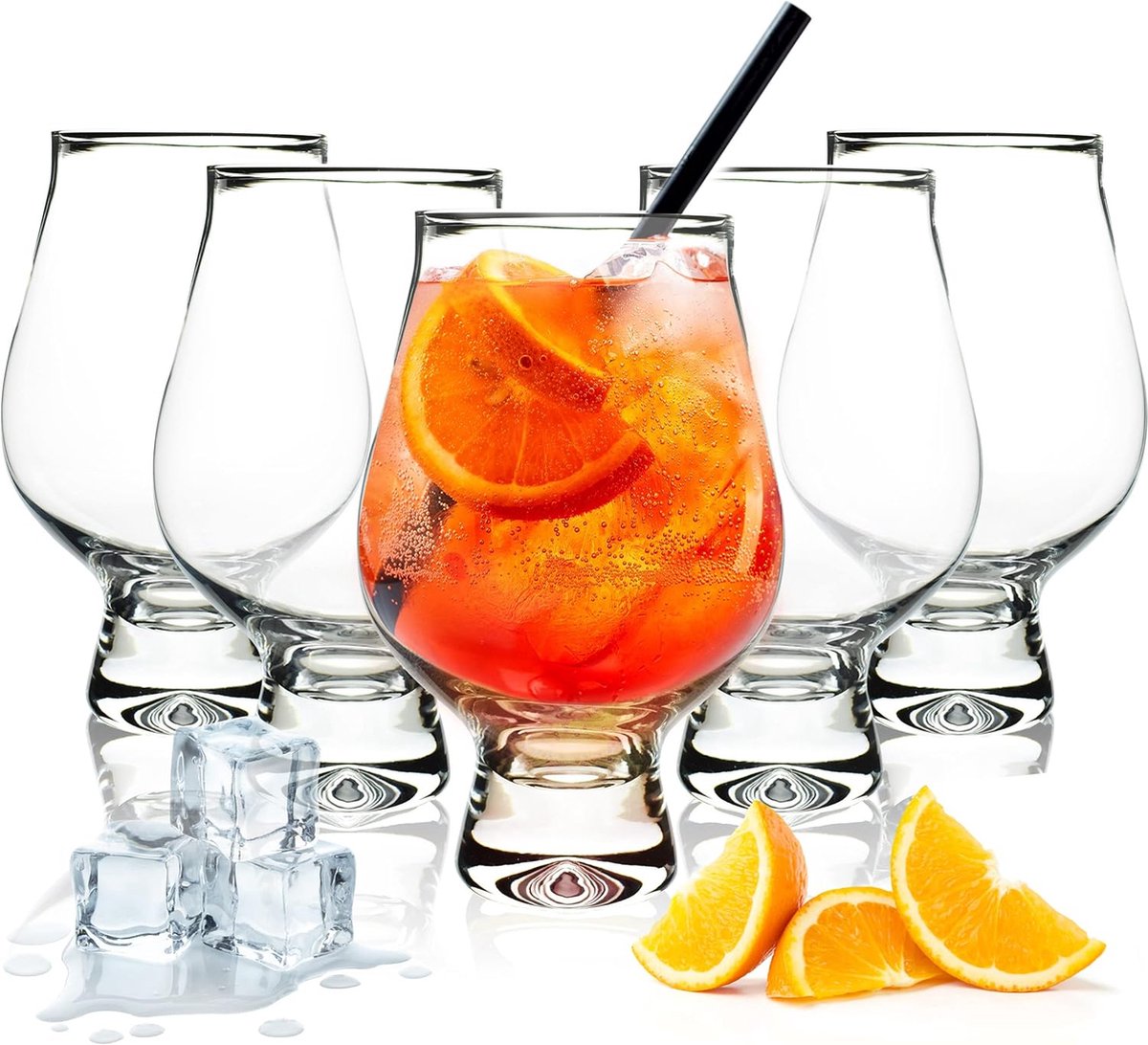 4-delige cocktailglazen 690 ml robuust handgemaakte glasset dubbele glasconstructie voor onbreekbaarheid voor feestjes barglazen