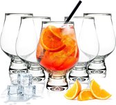 4-delige cocktailglazen, 690 ml, robuust, handgemaakte glasset, dubbele glasconstructie voor onbreekbaarheid, voor feestjes, barglazen