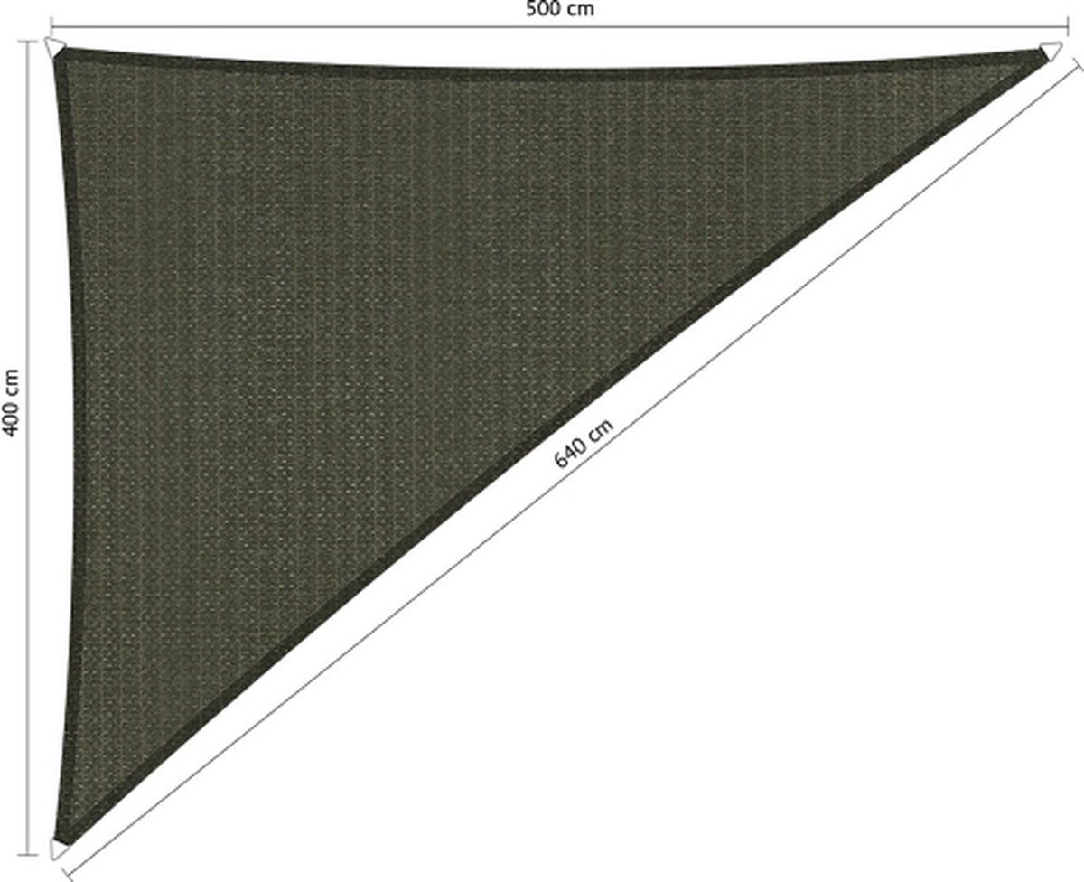 Shadow Comfort Triangel Schaduwdoek UV Bestendig Zonnedoek 250 x 300 x 350 cm Deep Grey