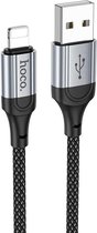 Hoco X102 2.4A Câble de charge Fast USB vers Lightning 1M Zwart