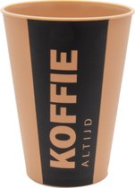 Altijd Koffie cup herbruikbaar 180ml, PP Ø 7 x 9,2 cm bruin (40 stuks)