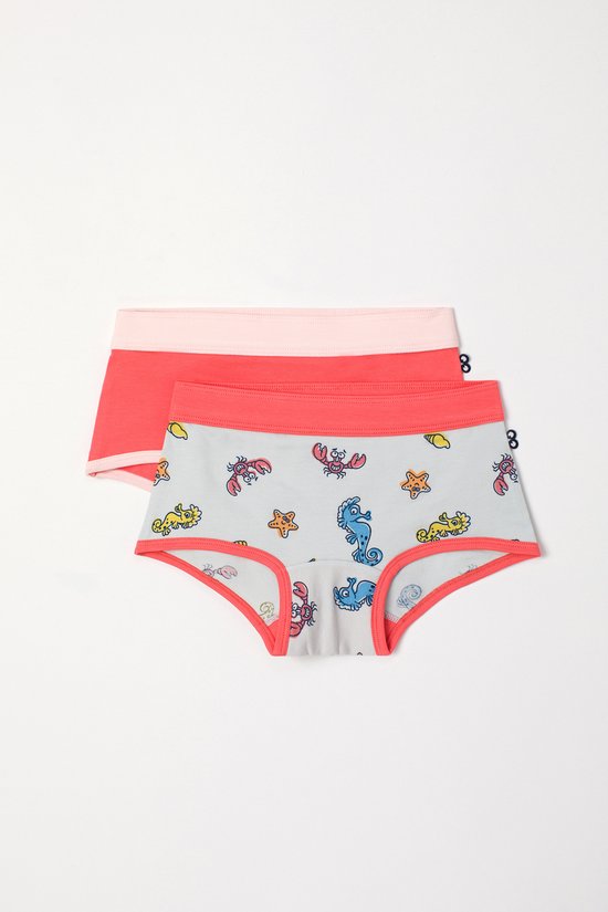 Woody boxer filles - hippocampe - corail - 241-10-SHD-Z/057 - taille 140