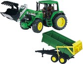 BRUDER 01134 John Deere 6920 avec chargeur frontal et remorque benne