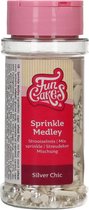 FunCakes Sprinkles Taartdecoratie - Sprinkle Medley - Zilver Chic - 65g