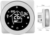 Thermostat rond (blanc) | Système de chauffage central | Connexion 4 fils