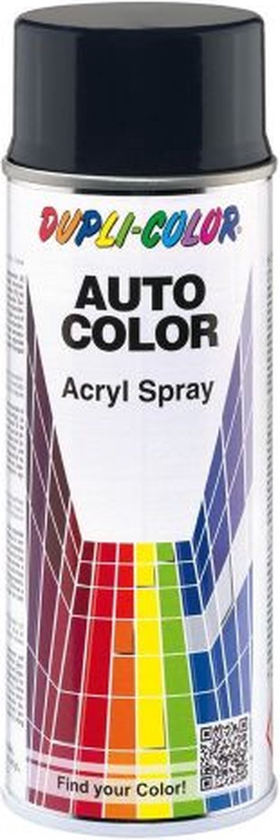 DUPLI-COLOR AUTOREPARATIELAK SPRAY AUTOCOLOR BLAUW-ZWART 8-0400