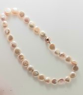 Collier de perles - perle d'eau douce - fermoir or rose - Joaillier Verlinden