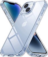 LuxeBass Siliconen hoesje geschikt voor Apple iPhone 13 - Transparant - Soft Cover - telefoonhoes - gsm hoes - telefoonhoesje