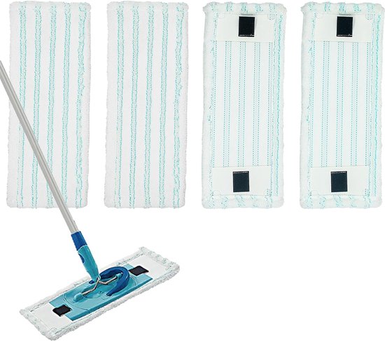 Ricambio Panni In Microfibra Per Mocio Leifheit Clean Twist M Ergo Micro Duo 52120/52121 - Confezione Da 2, 4 O 6 Pezzi