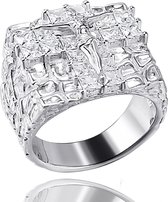 Juwelier Zwartevalk ZILVEREN (GERHODINEERD) RING 21.282/19--