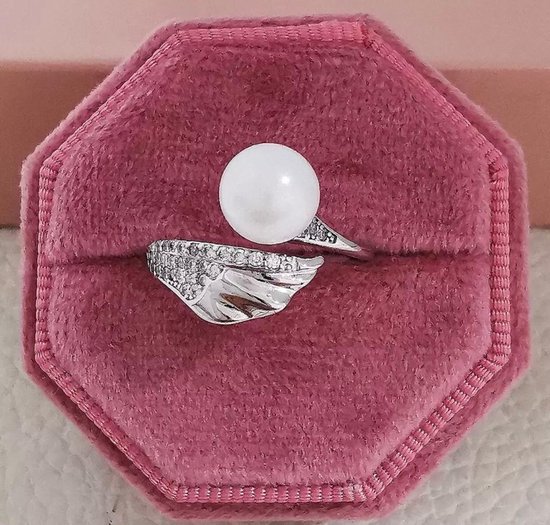 Haymer Sieraden Pearl Girl Ring Voor Vrouwen Zilver 16.50 mm / maat 52 HJ2022135YZK52