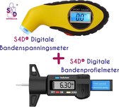 S4D® - Digitale Bandenspanningsmeter + Digitale Bandenprofielmeter Set - Ga Veilig Op Weg - Doe De Bandencheck