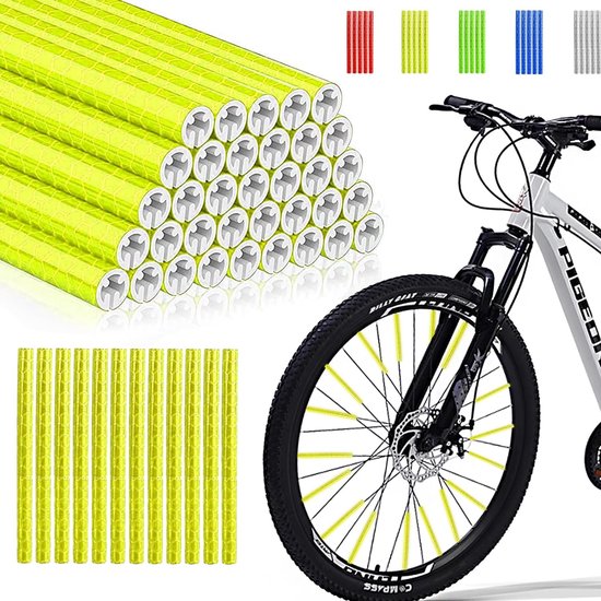 Widream Fiets Reflector Set, Fiets voor- en Achterreflector, Fietsreflectoren, met 2 pcs Spaakreflector, voor Mountainbike Racefiets Volwassenen Kinderen