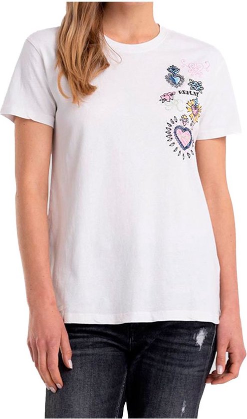 Replay W3517e.000.22662.001 T-shirt Wit XS Vrouw