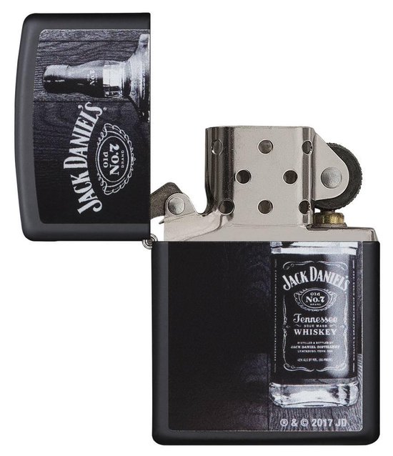 Briquet à essence Zippo Jack Daniels Bottle Matte Black