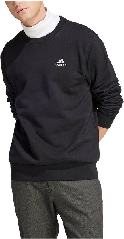 Adidas Sl Ft Sweatshirt Zwart S / Regular Man