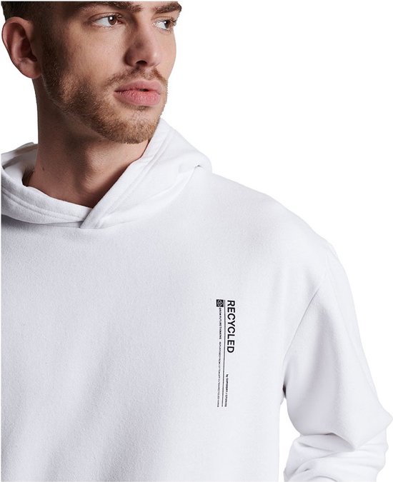 Superdry Studios Rcycl Micro Side Hood Wit ML Homme