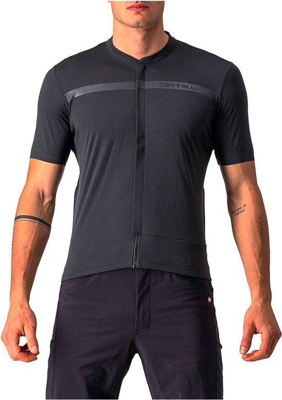 Castelli Unlimited Allroad Korte Mouwen Fietsshirt Zwart M Man