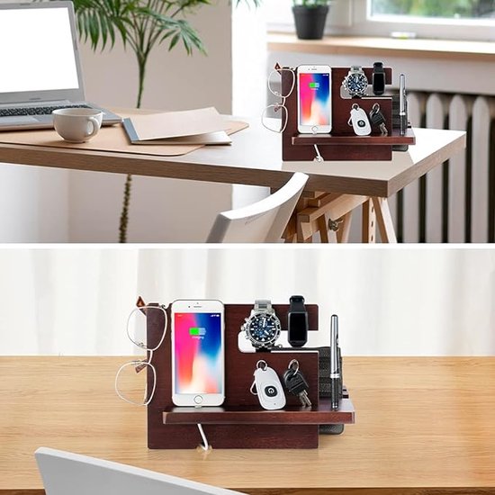 Cadeau voor hem - Nachtkastje organizer - Kerstcadeau voor mannen die ...