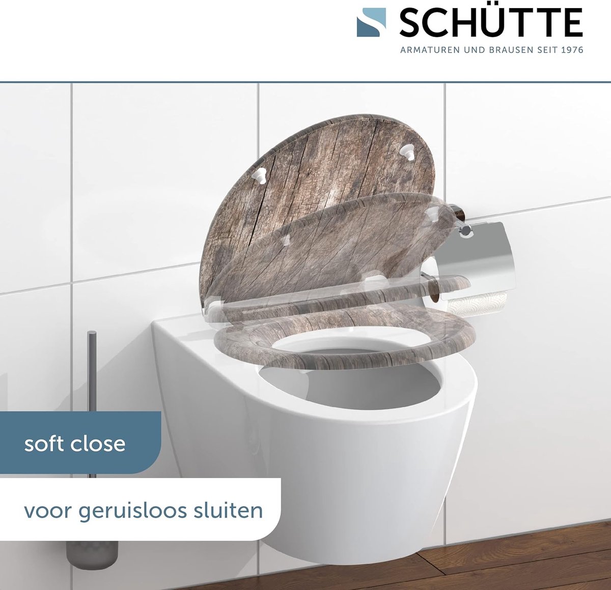 Goedkoopste closing mechanism I High quality - toiletdeksel met snelsluiting voor eenvoudige reiniging, Duroplast wc-deksel