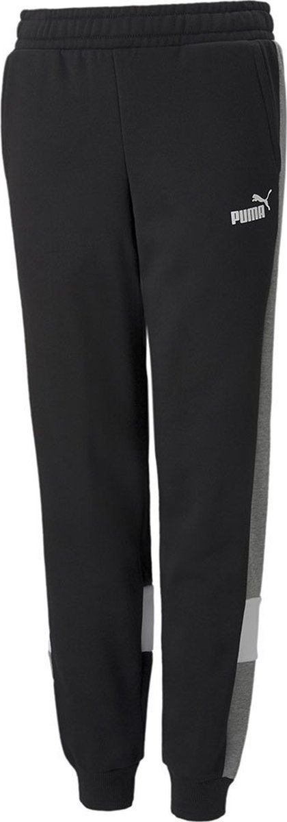 Puma Essentials+ Colorblock Fl Cl Broek 3-4 Years Jongen Zwart