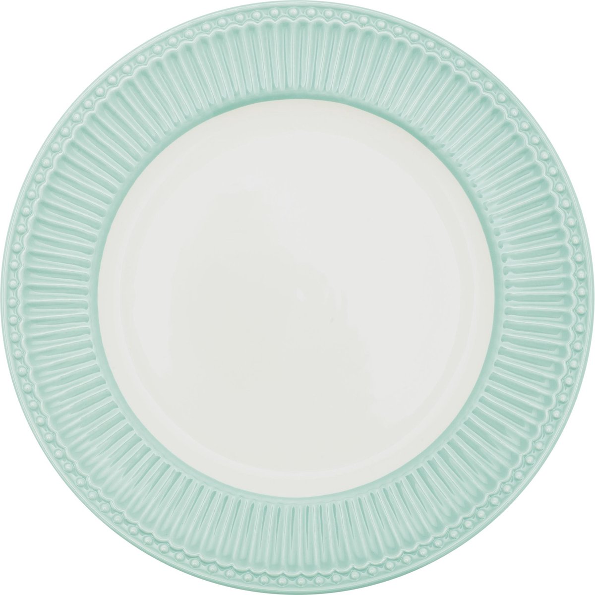 GreenGate Dinerbord Alice Cool mint (Ø26.5 cm)