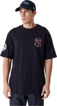 New Era Mlb Large Logo Os New York Yankees T-shirt Met Korte Mouwen Zwart S Man