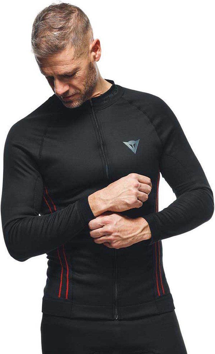 Dainese No-Wind Thermo Ls Black Red - Maat XS-S -
