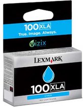 Lexmark 100XLA Inktcartridge - Cyaan HC
