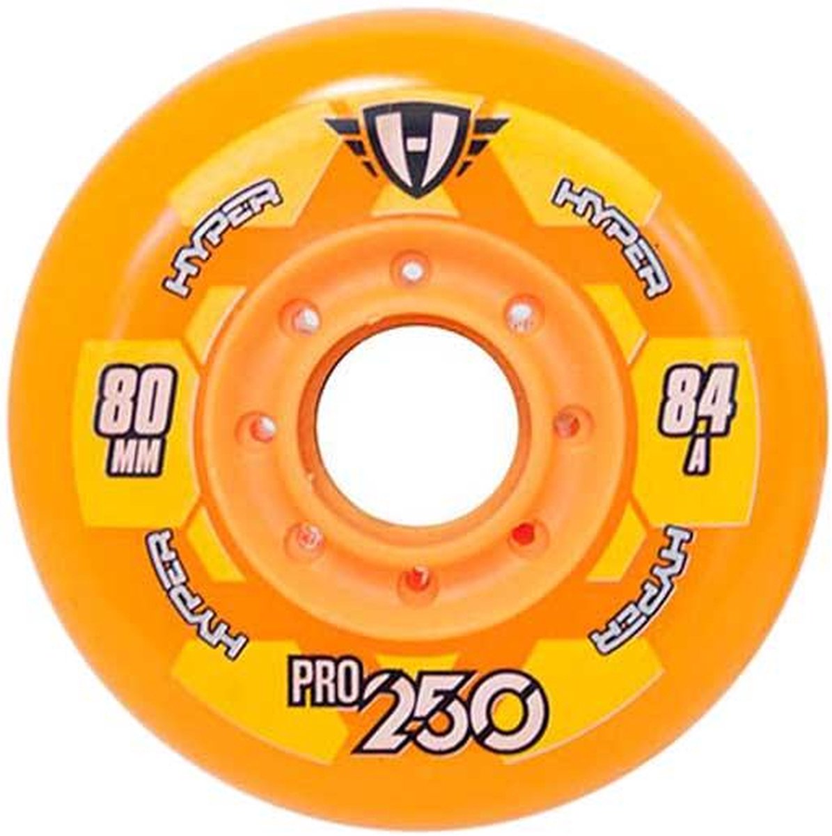 Skate wielen 72 MM Hyper Pro 250 hockeywiel 84A+ oranje