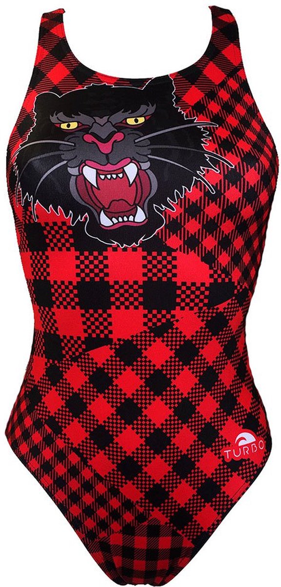 Turbo Red Tiger Zwemkleding Rood,Zwart L Vrouw