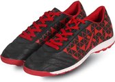 Vector X Discovery Indoor Football Shoes (Black/Red, 7 UK/ 8 US/ 41 EU) | Synthetic Leather | Moulded Insole | Lace-Up | Padded Footbed