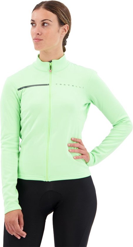 Castelli Sinergia 2 Fz Jersey Met Lange Mouwen Groen S Vrouw