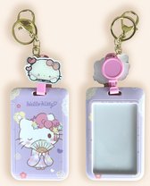 Hello Kitty kaarthouder - Badge - Houder voor Kaart - ov pas - Kimono - Sleutelhanger