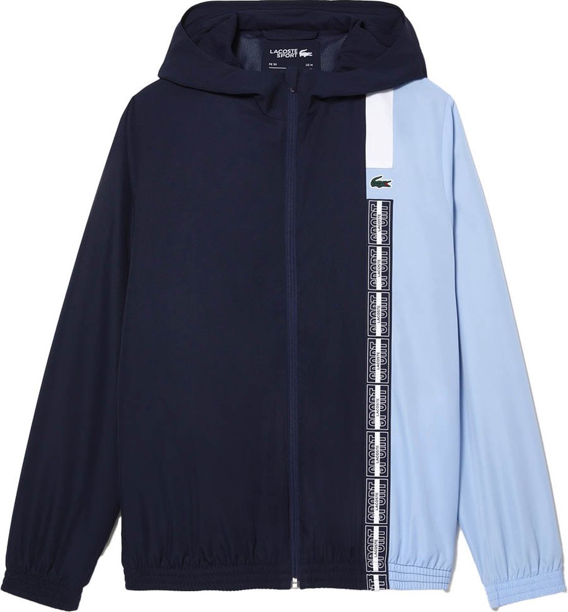 Lacoste Bh1041 Jas M-L Man Marineblauw