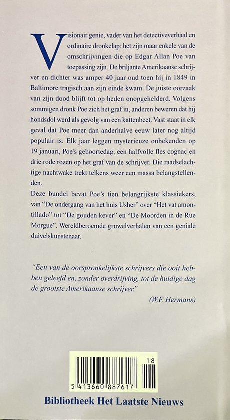 Achterkant van een boek met tekst en een ISBN-barcode.